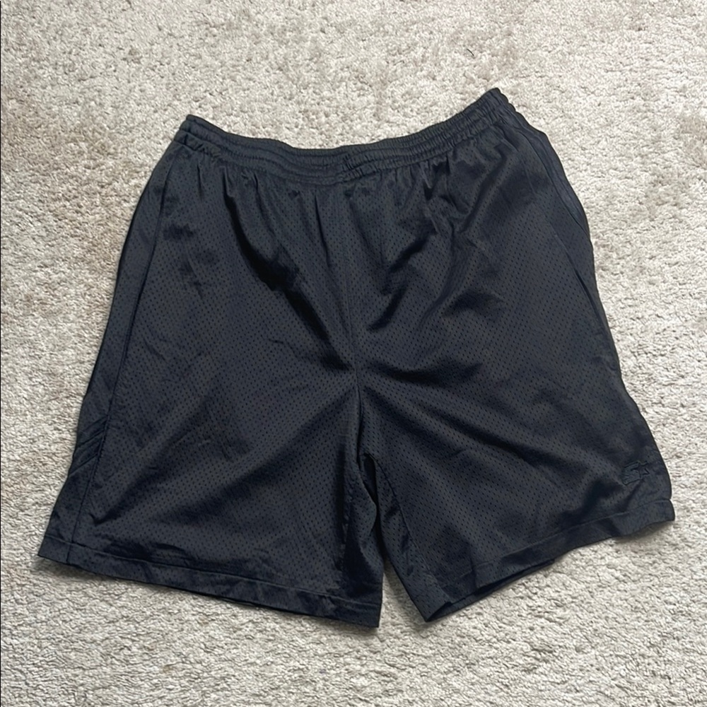 STARTER Black Athletic Shorts Lightweight Relaxed Fit